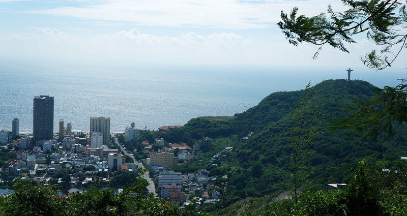 travel, city, skyscraper, architecture, high angle view, building, no people, cityscape, horizon over water, scenics - nature, sea, office building exterior