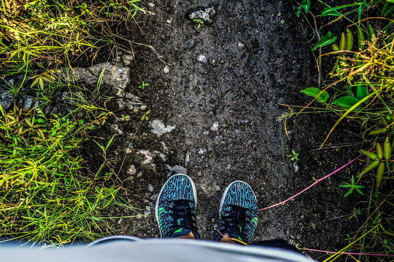 land, low section, nature, human Foot, high angle view, lifestyles, vung tau, real people, standing, outdoors, human body part, day, body part, directly above