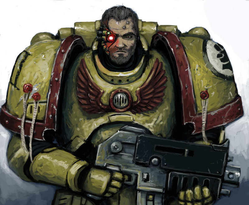 1080P, fantasy, sci fi, assault, titus, rifle, marine, warrior, warhammer, armor, 40000, games, captain, space