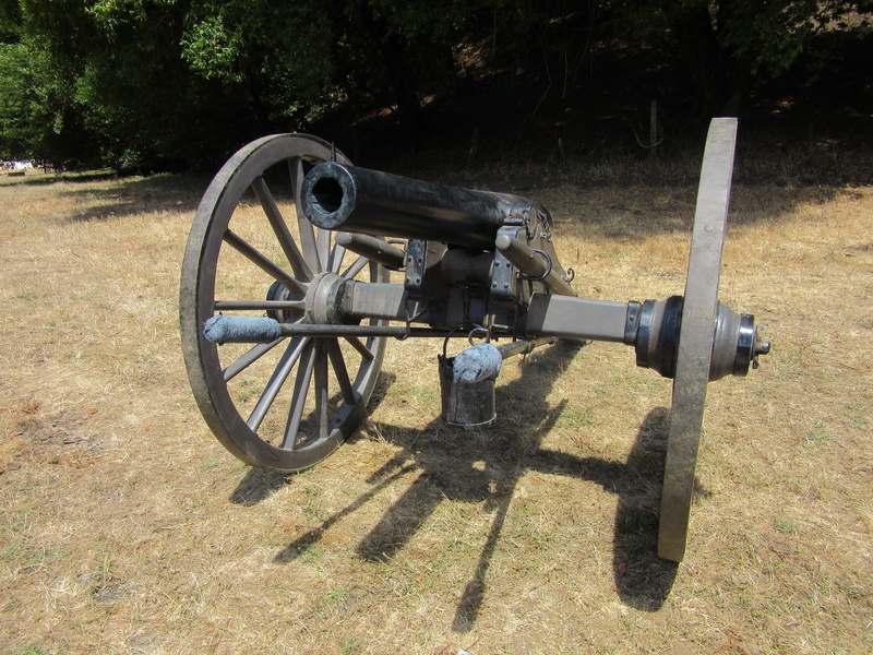 plant, no people, old-fashioned, gun, fighting, history, land, civil war, old, outdoors, day, ordnance, field, aggression, grass, military, tree, cannon