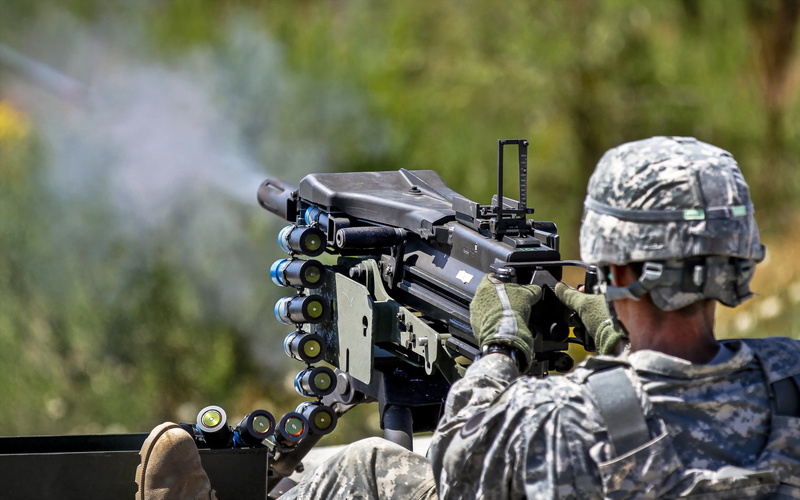 army, MK 19, soldiers, automatic grenade launcher, 2K