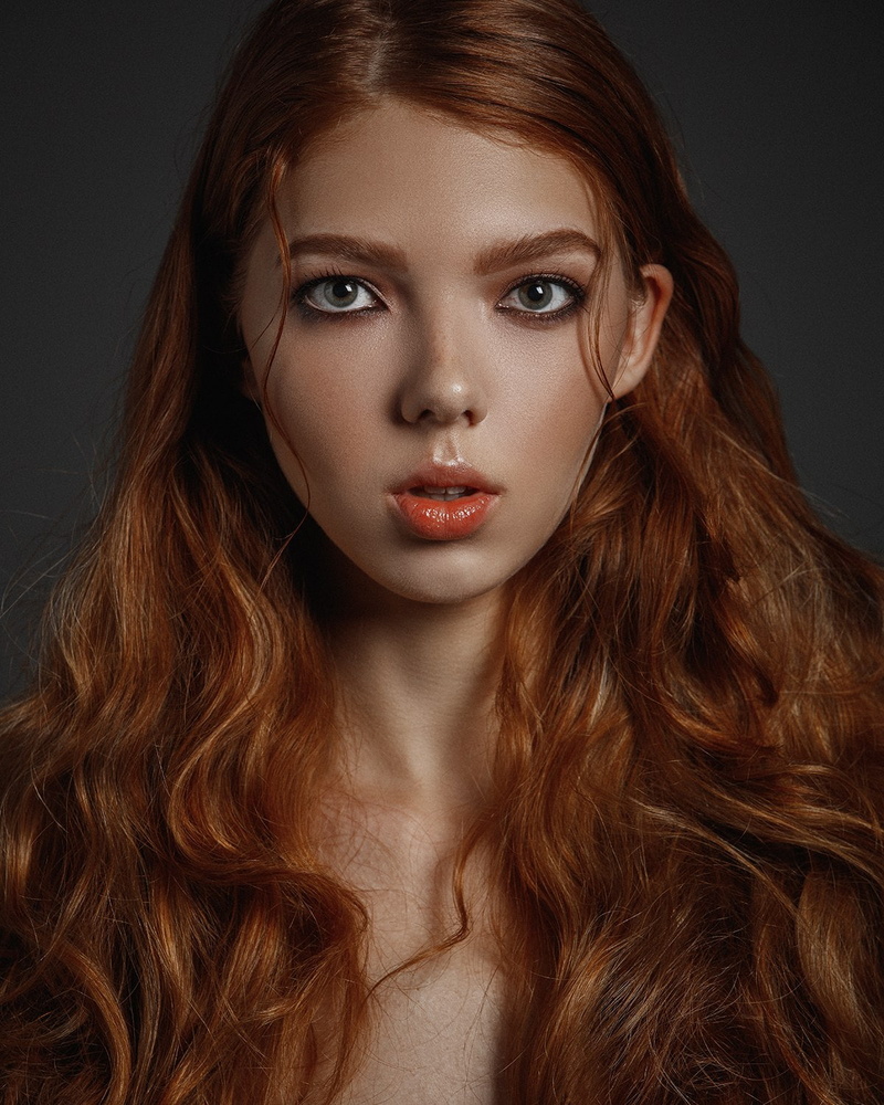 model, redhead, Aleksey Trifonov, 720P, long hair, women