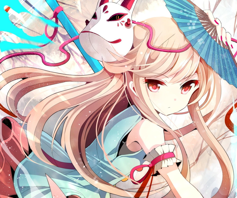 Touhou, Hata no Kokoro, Anime, 720P