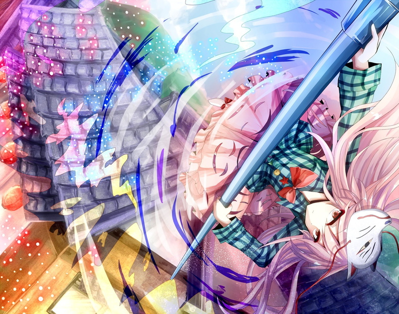 anime girls, kokoro, 720P, 1800x1420, girls, hata, hata no kokoro, touhou, anime