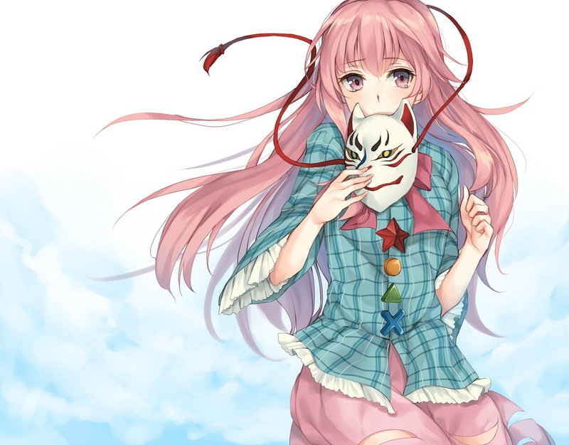Touhou, Hata no Kokoro, Anime, 1080P