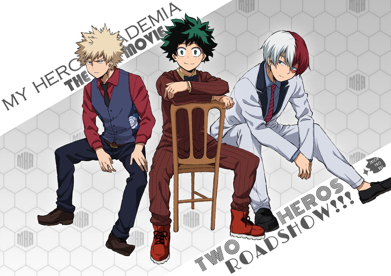 My Hero Academia : Two Heroes, Katsuki Bakugou, Movie, My Hero Academia the Movie: The Two Heroes, 2K, Shoto Todoroki, Izuku Midoriya