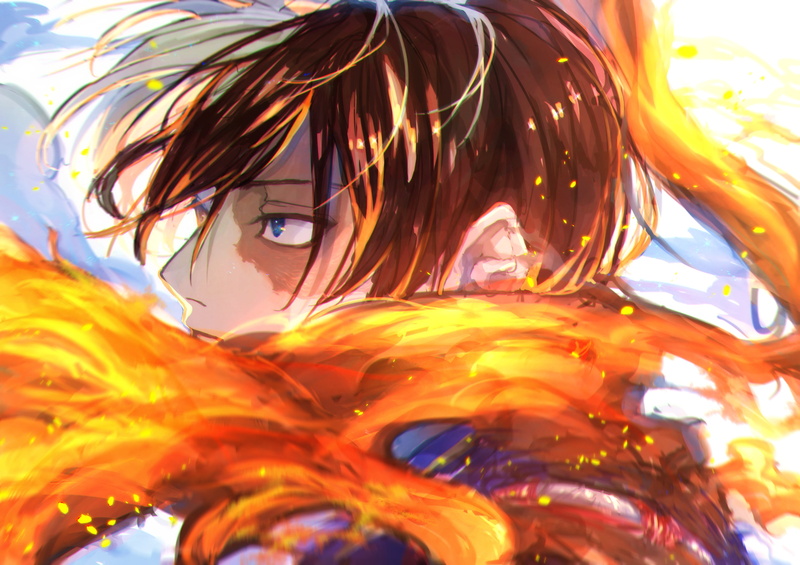 Shoto Todoroki, Anime, 4K, My Hero Academia