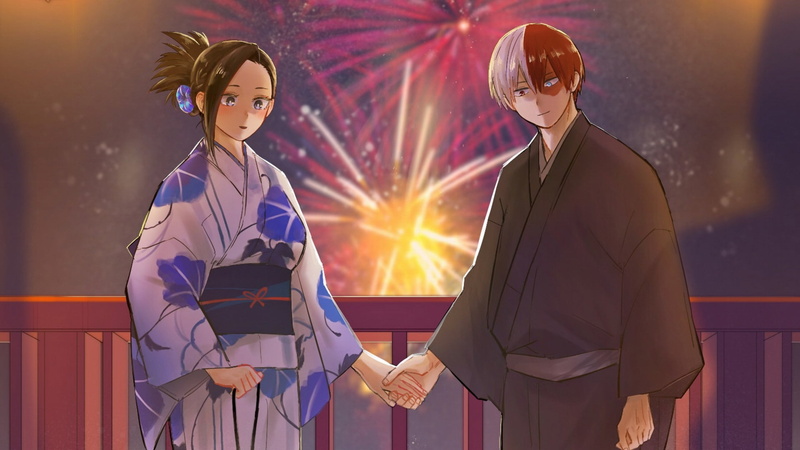1080P, My Hero Academia, Shouto Todoroki, Momo Yaoyorozu, Anime