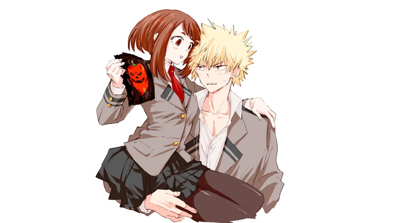 Ochaco Uraraka, My Hero Academia, 1080P, Katsuki Bakugou, Anime