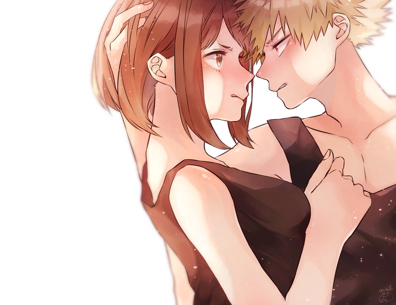 Anime, Katsuki Bakugou, 1080P, My Hero Academia, Ochaco Uraraka