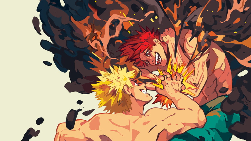 1080P, My Hero Academia, Katsuki Bakugou, Anime, Eijiro Kirishima