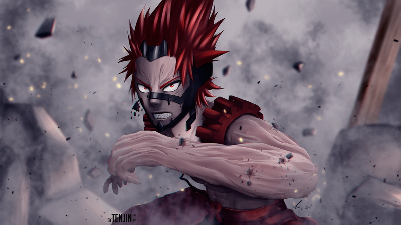 4K, kirishima, academia, hero, eijiro