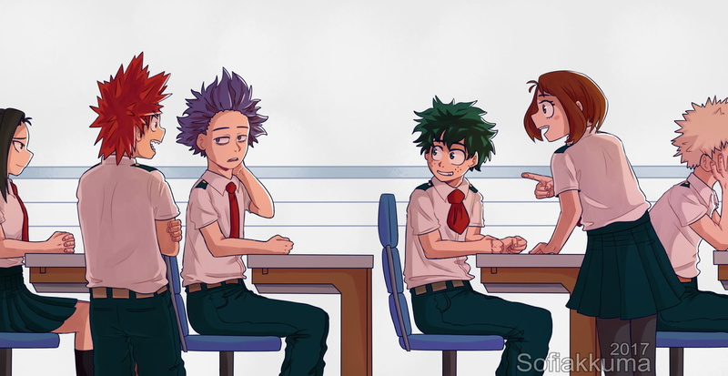 Ochaco Uraraka, Izuku Midoriya, Momo Yaoyorozu, 1080P, Hitoshi Shinso, Katsuki Bakugou, Anime, My Hero Academia, Eijiro Kirishima