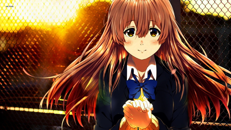 lifestyles, anime girls, 1080P, sunlight, Koe no Katachi., women, looking at camera, fence, creativity, real people, anime, representation, front view