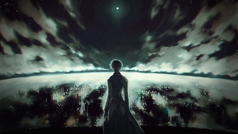 statue, female likeness, Night, sculpture, Moon, spirituality, character, Belt, belief, Cloud, architecture, art and craft, Boy, building exterior, sky