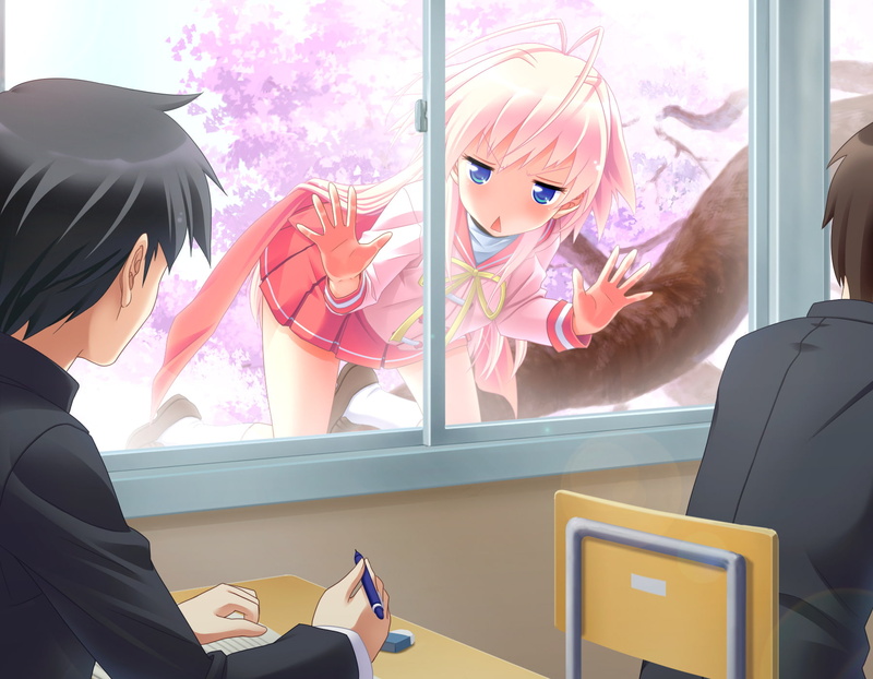 strike, seifuku, 720P, utakata, pink, hair, game, kagami, hiyoko, yasuyuki