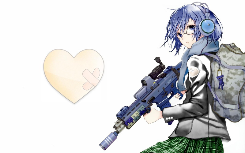 three quarter length, digital composite, studio shot, white background, people, Katawa Shoujo, art and craft, emotion, women, love, positive emotion, Shizune Hakamichi