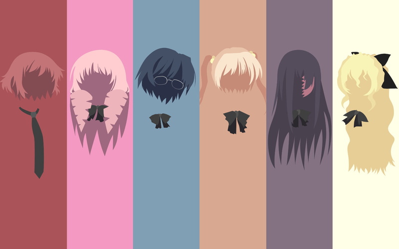 720P, katawa shoujo anime girls hanako ikezawa lilly satou ibarazaki emi shizune hakamichi shiina mikado rin tezuka visual novel