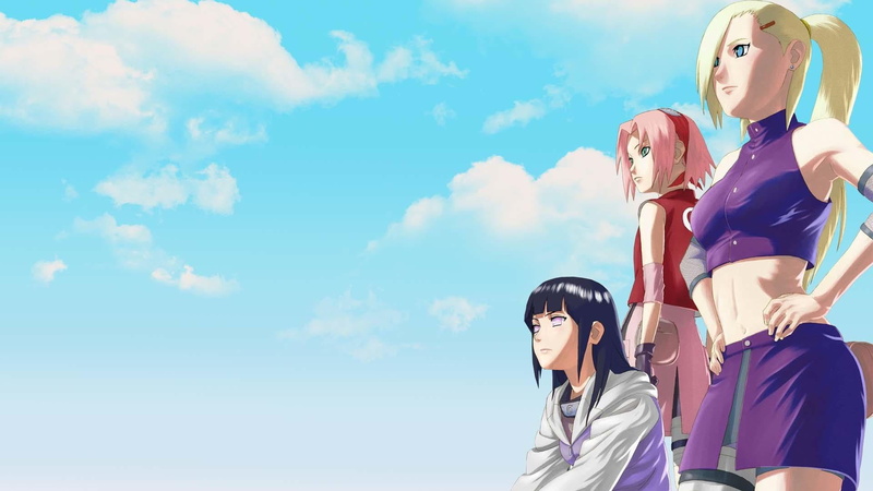 people, sky, adult, hinata, leisure activity, group of people, 1080P, low angle view, nature, standing, ino, real people, men, women, casual clothing