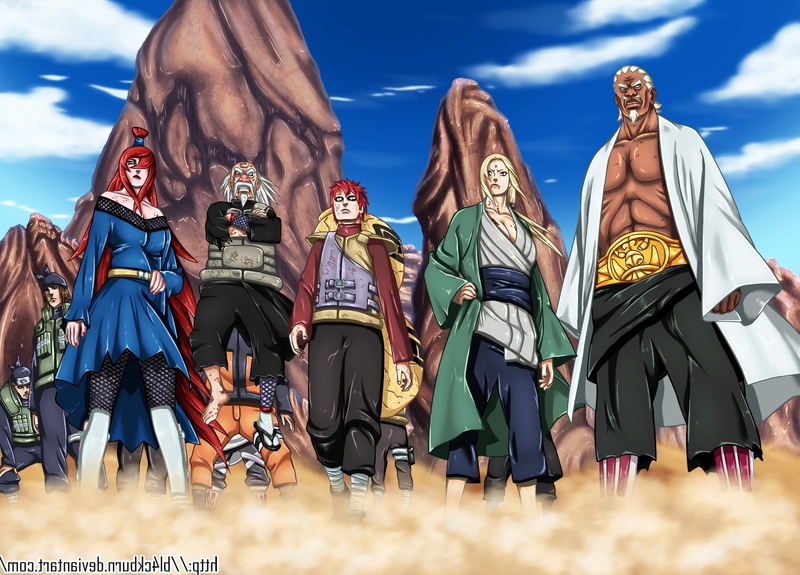 720P, naruto shippuuden tsunade gaara hokage mei terumi dust raikage tsuchikage