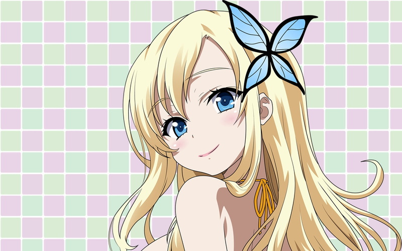 creativity, 1080P, blond hair, anime, pattern, human representation, smile, indoors, yellow, hairstyle, girl, one person, boku wa tomodachi ga sukunai i dont have many friends