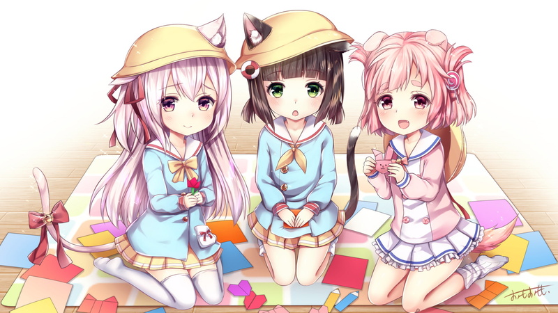 Azur Lane, Kisaragi (Azur Lane), Mutsuki (Azur Lane), Uzuki (Azur Lane), Anime, 1080P