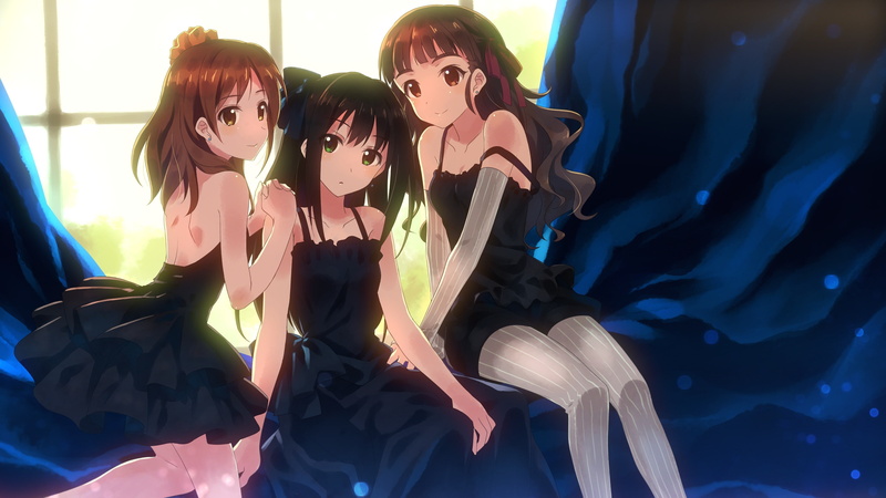 looking at camera, beauty, females, beautiful people, lifestyles, nightlife, fashion, young adult, clothing, hairstyle, young women, people, glamour, anime anime girls yuuki tatsuya shibuya rin shimamura uzuki the idolmster cinderella girls