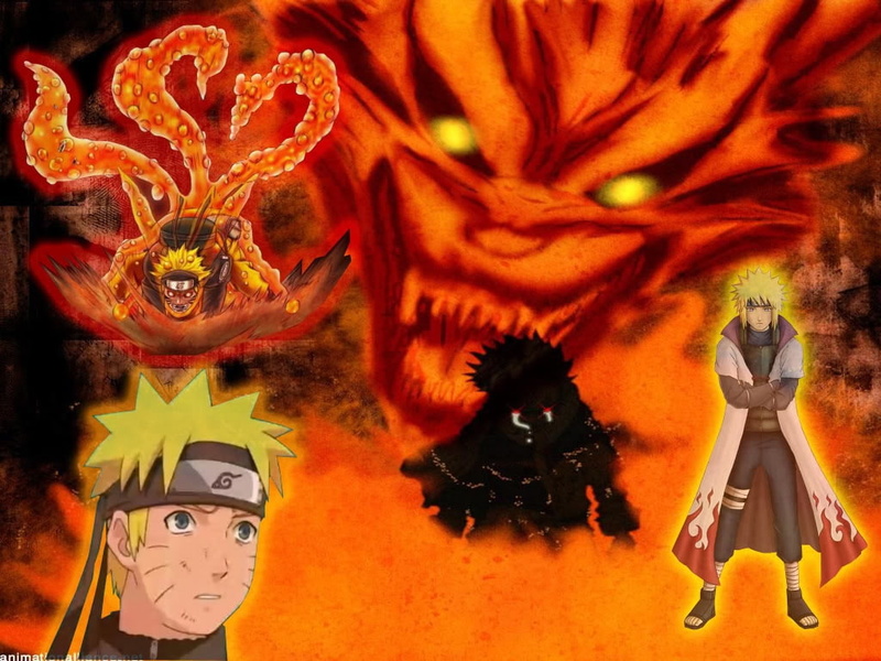 art, demon, naruto uzumaki, fox, 480P, uzumaki, team kakashi, anime, demon fox, naruto, hd