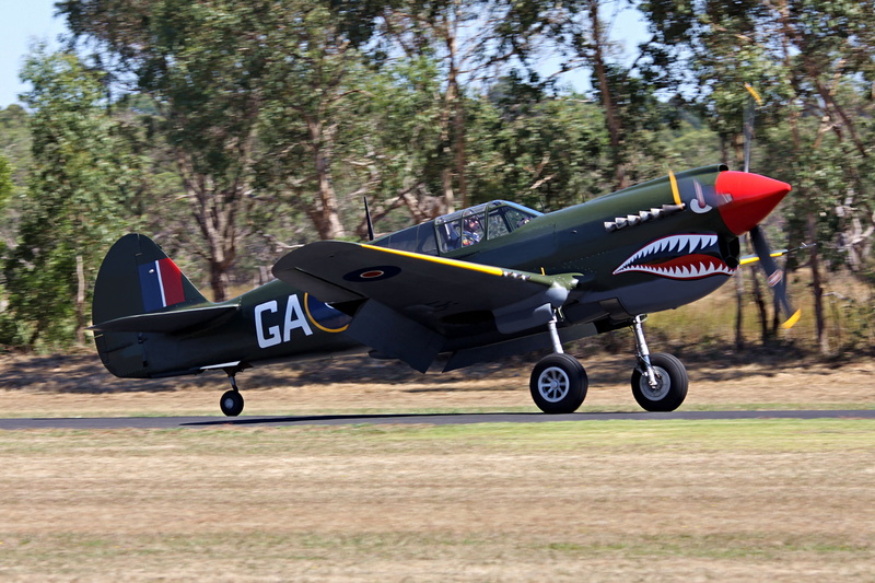 on the move, green, 4K, airport, transportation, nature, Airshow, mode of transportation, the second world war, tree, P-40, 7 mm, land, Tomahawk, historical