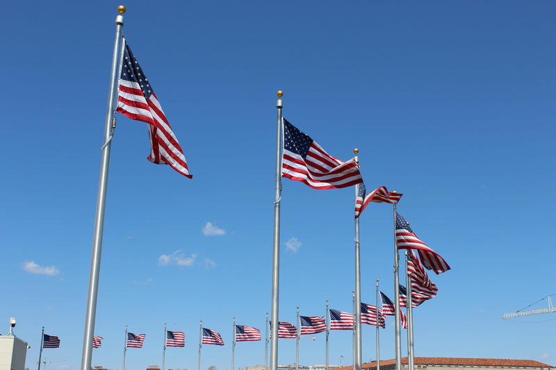 sightseeing, dom, freedom, c, flag, blue, pride, government, emotion, waving, pole, american flag, patriotism, washington dc, usa, independence, no people