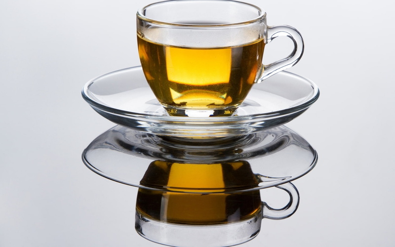 reflected, cup, hot, saucer, 720P, tea