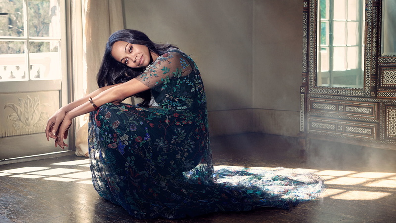 portrait, young adult, 2K, women, clothing, zoe, dress, Actress, beauty, floral pattern, beautiful woman, indoors, day, full length, fashion, emotion