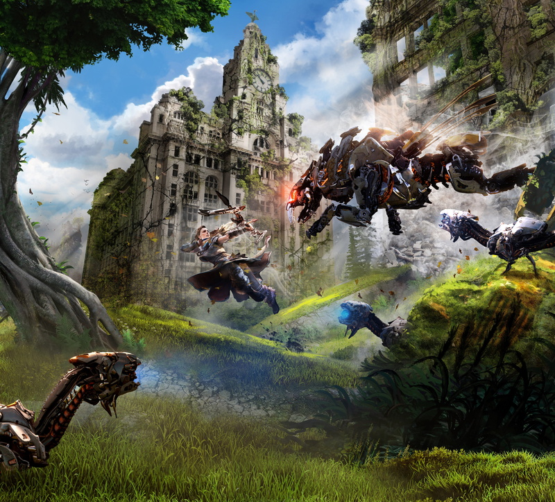 game, 4K, Horizon Zero Dawn, Aloy, 4K, Liverpool, application, Ravager