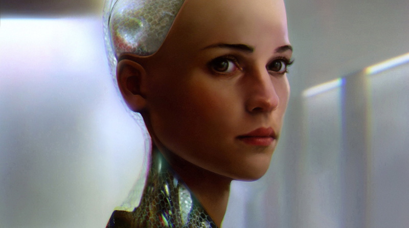 fiction, Ex Machina, art, Ava, cyborg, face, 2K