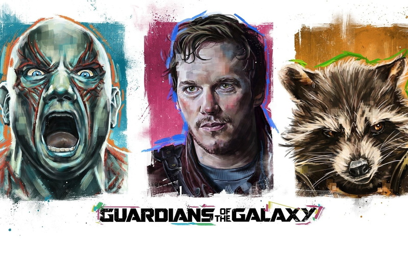 Drax The Destroyer, 1080P, Rocket Raccoon, Movie, Guardians of the Galaxy, Peter Quill