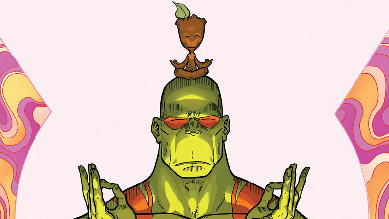 1080P, baby, comic, the, destroyer, vol, groot, marvel, comics, galaxy, guardians, drax