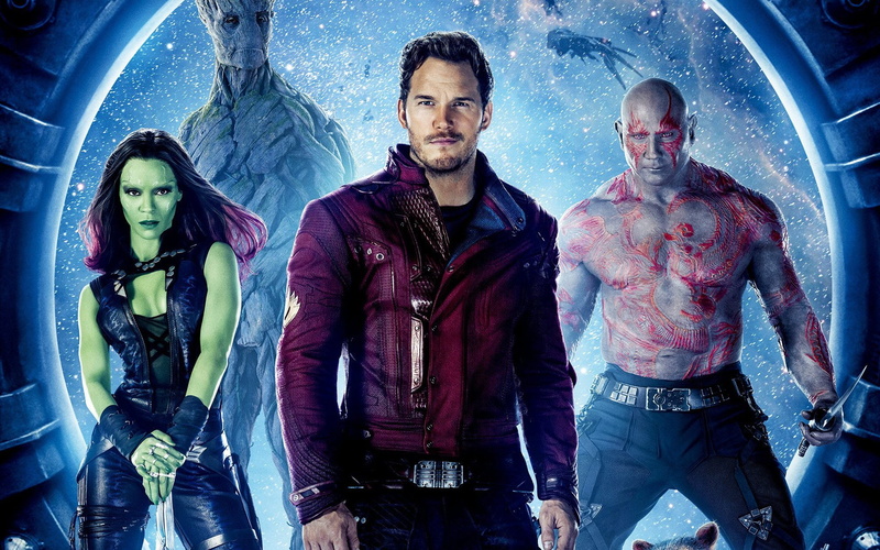 1080P, Drax The Destroyer, Guardians of the Galaxy, Zoe Saldana, Movie, Star Lord, Peter Quill, Chris Pratt, Gamora, Groot