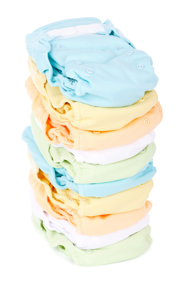 Cloth, ecologic, indoors, hygiene, snack, high angle view, unhealthy eating, pile, temptation, reusable, diapers, blue, ready-to-eat, protection, cream