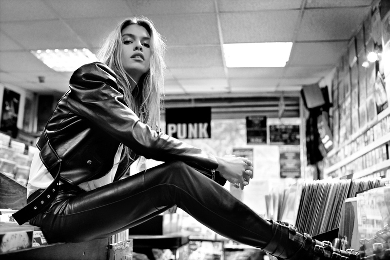 Models, Stella Maxwell, 4K, Monochrome