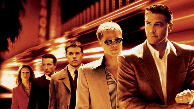 fashion, nightlife, smiling, business, young men, George clooney, men, togetherness, Matt damon, males, group of people, front view, architecture, Brad pitt