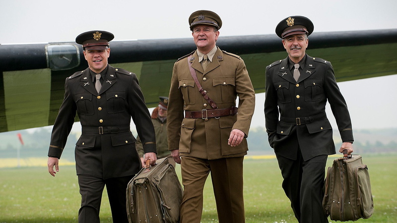 George Clooney, The Monuments Men, Movie, Matt Damon, 1080P, Hugh Bonneville