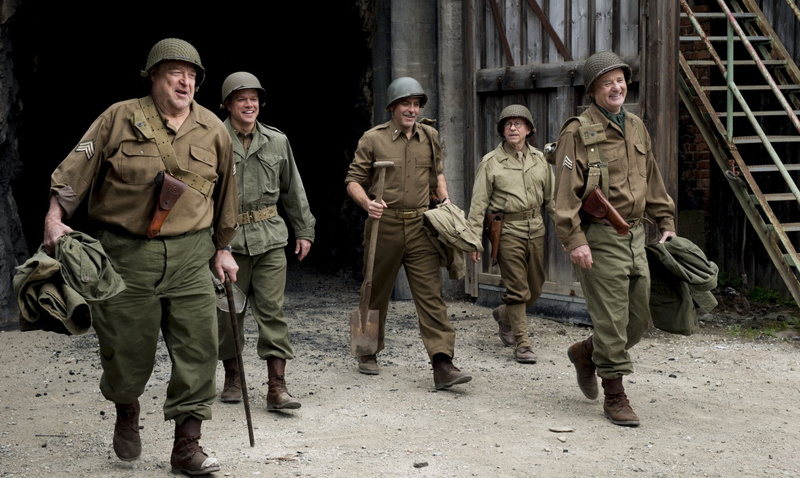 George Clooney, Monuments Men, Bob Balaban, Matt Damon, Movie, John Goodman, 1080P, Bill Murray, The Monuments Men
