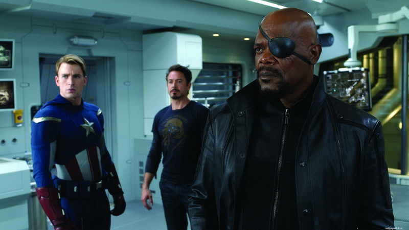 1080P, The Avengers, Samuel L. Jackson, Chris Evans, Robert Downey Jr., Captain America, Tony Stark, Nick Fury