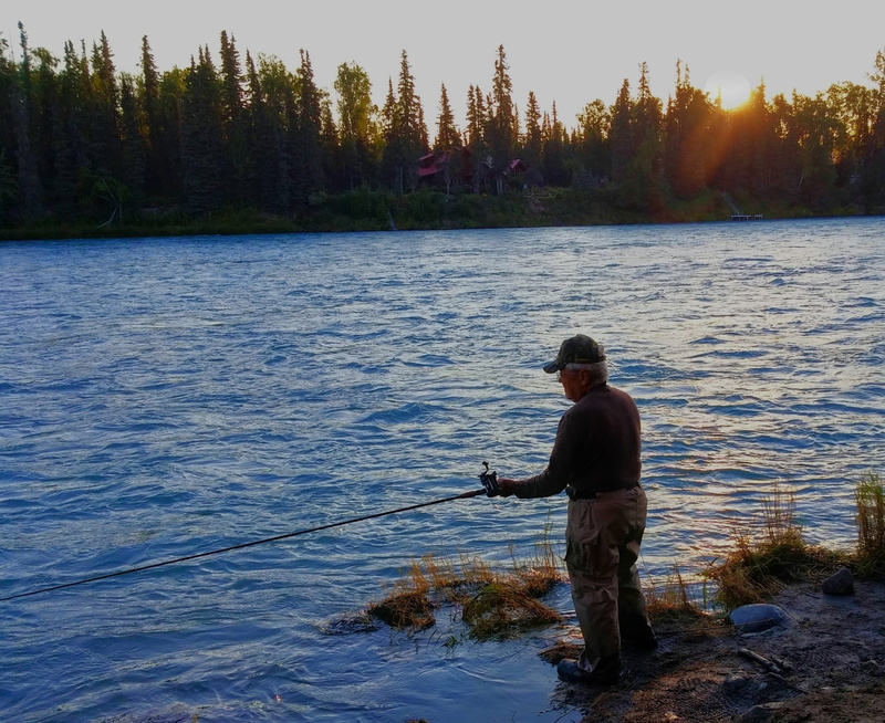 1080P, vacation, standing, beauty in nature, outdoor, tree, non-urban scene, alaska, relaxation, angling, men, fish, plant, recreation, nature, fishing