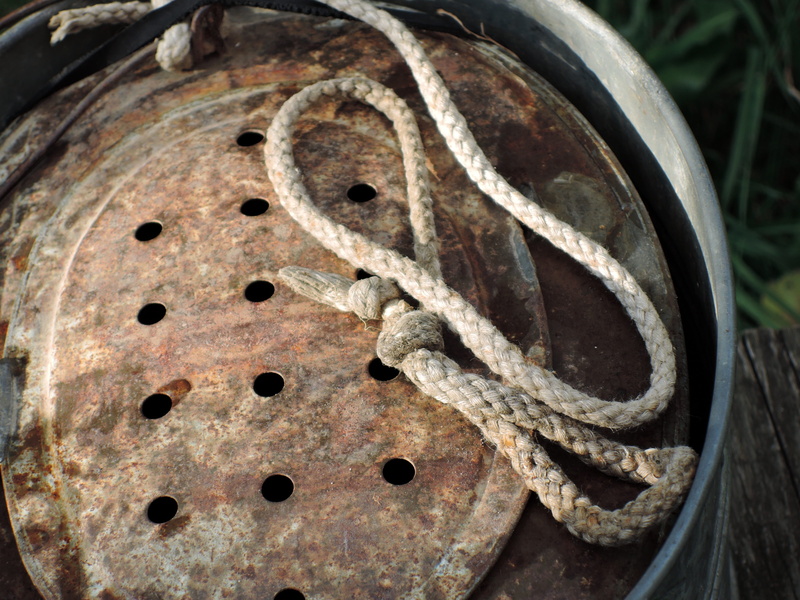 damaged, fish, machinery, no people, Colander, day, close-up, strength, rusty, geometric shape, steel, Rope, deterioration, hobby, obsolete, run-down, rust