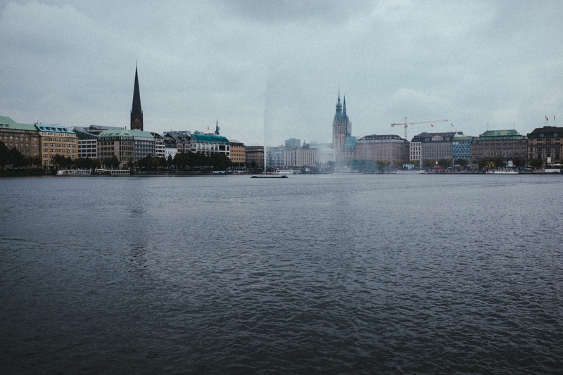 blurred, government, urban, old, hamburg, architecture, lake, outdoors, cloud - sky, exposure, blur, germany, cityscape, building exterior, nobody, nature