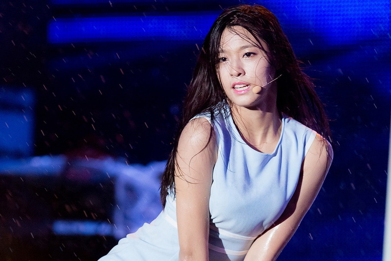 Seolhyun, lifestyles, casual clothing, leisure activity, blue, night, hairstyle, beautiful woman, hair, women, contemplation, long hair, young women, looking at camera