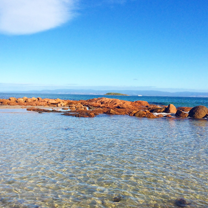 crystalclear, nature, scenics - nature, horizon over water, tranquility, sea, no people, singapore, tranquil scene, clear sky, day, 1080P, rock, australia