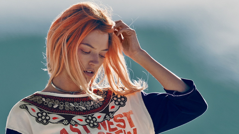 1080P, Martha Hunt, blonde, skinny, celebrity, redhead, model, blue, women, eyes