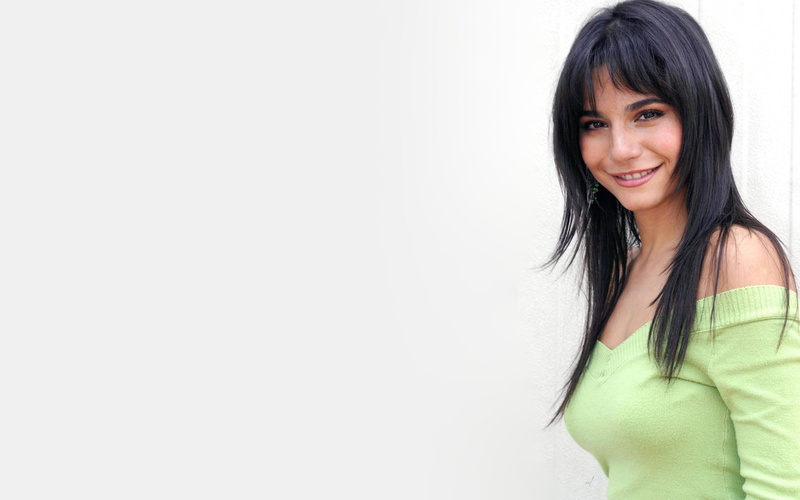 actress, simple background, closeup, brunette, 1080P, Martha Higareda